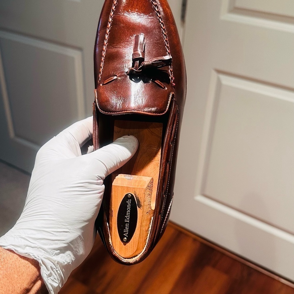 Jarman Tassel Burgundy Loafers. - Picture 10 of 14